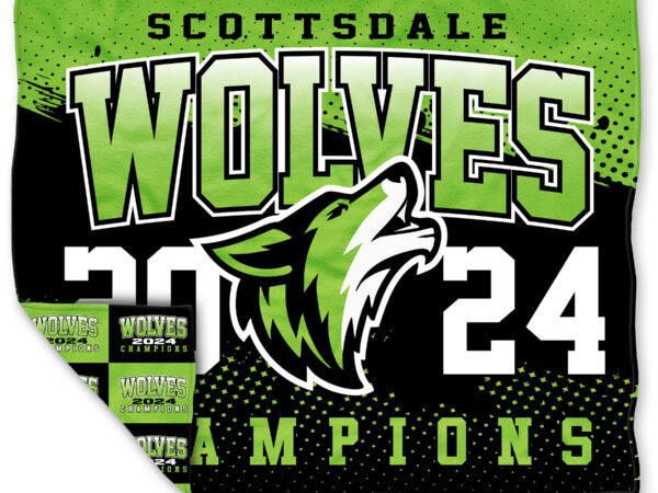 "Dot Fade" Plush Blanket (1 or 2 Sided)